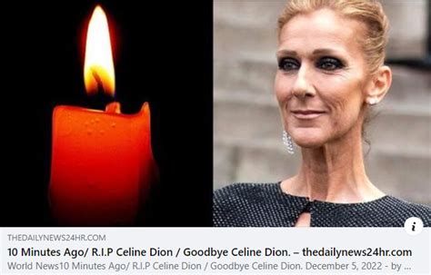 is celine dion still alive in 2022|did celine die today.